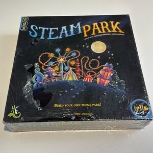 Steam Park Steampunk Robot Family Board Game Iello Games Theme Park